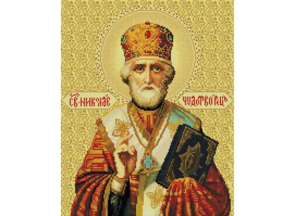 Мозаика на подрамнике. Николай Чудотворец (076-ST-S) Мозаика на подрамнике. Николай Чудотворец (076-ST-S)