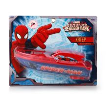 КАТЕР "ИГРАЕМ ВМЕСТЕ" "ЧЕЛОВЕК ПАУК" "MARVEL" НА БАТ. НА КАРТ. (РУСС. УП) 15,5*28,5*7СМ в кор.2*60шт