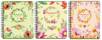 Тетр 96л Wсп А5 кл 7889/3-EAC полн УФ лак Floral Pattern (цветы и листья) Тетр 96л Wсп А5 кл 7889/3-EAC полн УФ лак Floral Pattern (цветы и листья)