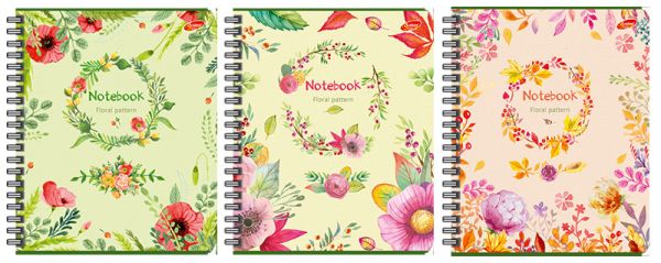 Тетр 96л Wсп А5 кл 7889/3-EAC полн УФ лак Floral Pattern (цветы и листья) Тетр 96л Wсп А5 кл 7889/3-EAC полн УФ лак Floral Pattern (цветы и листья)