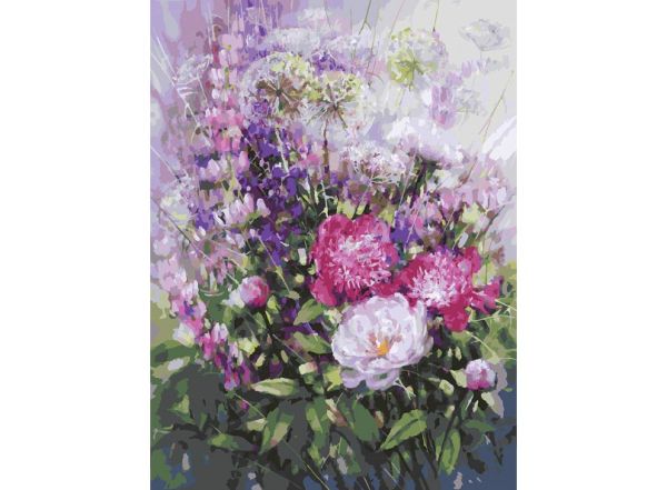 Живопись на картоне 30*40 Пионы и люпины (3025-CS) Живопись на картоне 30*40 Пионы и люпины (3025-CS)