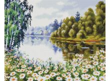 Мозаика на подрамнике В ромашковом краю (253-ST-S)