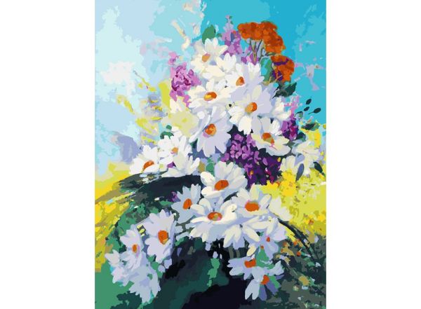 Живопись на холсте 30*40 см. Счастье в ромашках (081-AS) Живопись на холсте 30*40 см. Счастье в ромашках (081-AS)