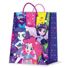 ПАКЕТ ПОДАРОЧНЫЙ "ВЕСЕЛЫЙ ПРАЗДНИК" EQUESTRIA GIRLS. 26Х32Х14СМ, ГЛЯНЦЕВЫЙ В ПАК. УП-24ШТ в кор.3уп