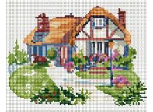 Мозаичные картины . Домик на полянке (006-ST-PS )