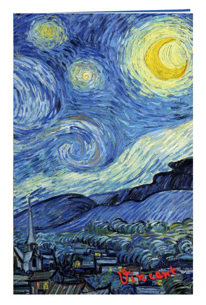 Блокнот в пластиковой обложке. Ван Гог. Звёздная ночь (формат малый, 64 страницы) (Арте) - фото 1