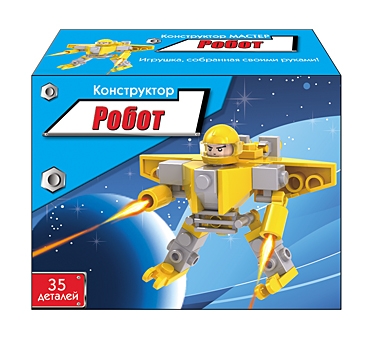 Конструктор. РОБОТ (Арт. К-7195), коробка 9*7*3,5 см (35 деталей) Конструктор. РОБОТ (Арт. К-7195), коробка 9*7*3,5 см (35 деталей)