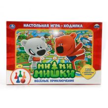 НАСТОЛЬНАЯ ИГРА-ХОДИЛКА "УМКА" МИ-МИ-МИШКИ.ВЕСЕЛЫЕ ПРИКЛЮЧЕНИЯ в кор.20шт