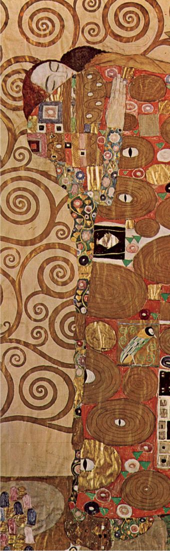 Закладка с резинкой. Густав Климт. Объятия Закладка с резинкой. Густав Климт. Объятия