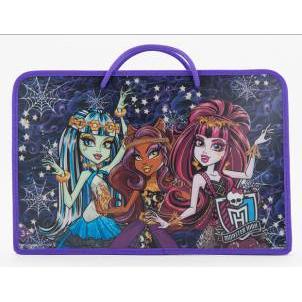 Папка для тетрадей с ручками "Monster High", формат А3 (-), на молнии Папка для тетрадей с ручками "Monster High", формат А3 (-), на молнии