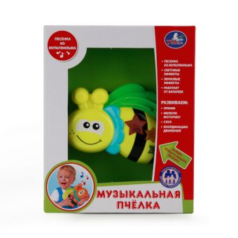 ИГРУШКА "ПЧЕЛКА" "УМКА" НА БАТ. СО СВЕТОМ, РУССИФИЦ. ПЕСЕНКА ИЗ М/Ф В РУСС. КОР. в кор.2*24шт ИГРУШКА "ПЧЕЛКА" "УМКА" НА БАТ. СО СВЕТОМ, РУССИФИЦ. ПЕСЕНКА ИЗ М/Ф В РУСС. КОР. в кор.2*24шт