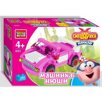 КОНСТРУКТОР "ГОРОД МАСТЕРОВ" СМЕШАРИКИ "МАШИНКА НЮШИ" С ФИГУРКОЙ, 70ДЕТ. В РУСС. КОР. в кор.64шт КОНСТРУКТОР "ГОРОД МАСТЕРОВ" СМЕШАРИКИ "МАШИНКА НЮШИ" С ФИГУРКОЙ, 70ДЕТ. В РУСС. КОР. в кор.64шт