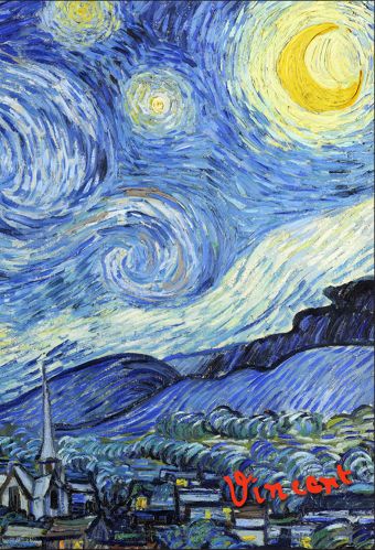 Обложка для паспорта «Ван Гог. Звёздная ночь» набор для вышивания риолис ван гог звёздная ночь 40 30 см 1088