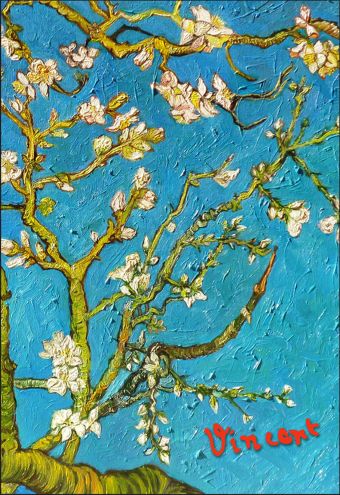 Обложка для паспорта. Ван Гог. Цветущие ветки миндаля (Арте) закладка с резинкой ван гог цветущие ветки миндаля