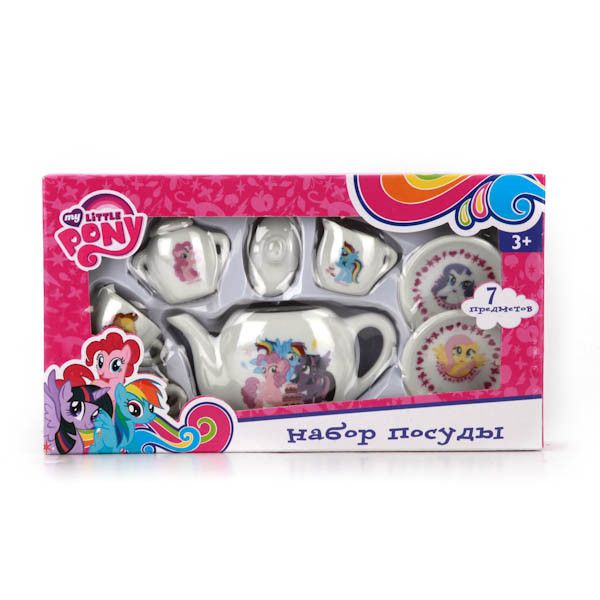 НАБОР ПОСУДЫ "ИГРАЕМ ВМЕСТЕ" "MY LITTLE PONY", КЕРАМИКА 7 ПРЕДМ. В РУСС. КОР. в кор.60шт НАБОР ПОСУДЫ "ИГРАЕМ ВМЕСТЕ" "MY LITTLE PONY", КЕРАМИКА 7 ПРЕДМ. В РУСС. КОР. в кор.60шт