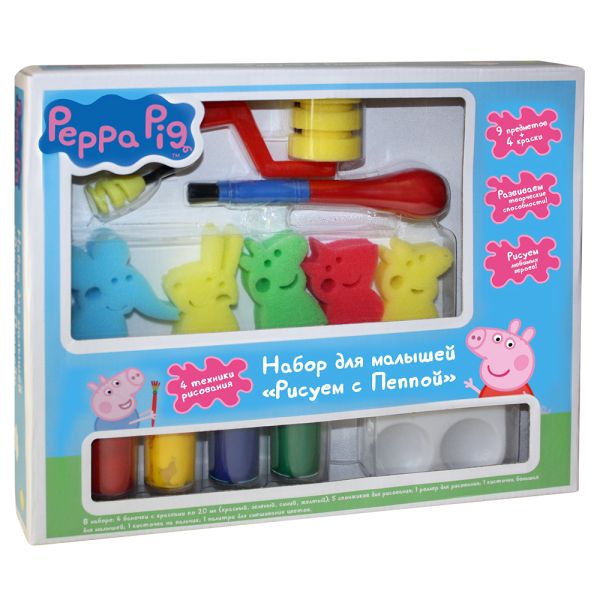 Набор для малышей "Рисуем с Пеппой",Peppa Pig Набор для малышей "Рисуем с Пеппой",Peppa Pig