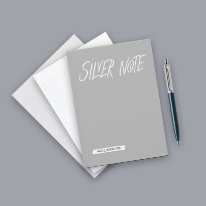Silver Note. Креативный блокнот с серебряными страницами (мягкая обложка) - фото 1