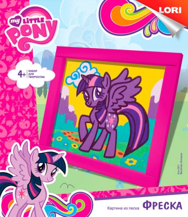Фреска. Картина из песка. Hasbro My Little Pony "Веселая Искорка" Фреска. Картина из песка. Hasbro My Little Pony "Веселая Искорка"