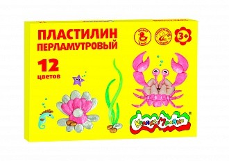 Пластилин плавающий Каляка-Маляка перламутровый 12 цв. (с золотым и серебряным)144 г со стеком 3+ Пластилин плавающий Каляка-Маляка перламутровый 12 цв. (с золотым и серебряным)144 г со стеком 3+