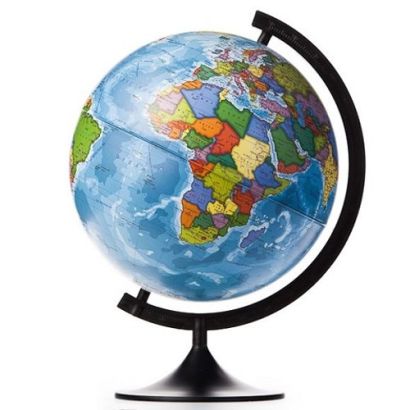 Глобус Земли политический рельефный. Диаметр 320мм - фото 1