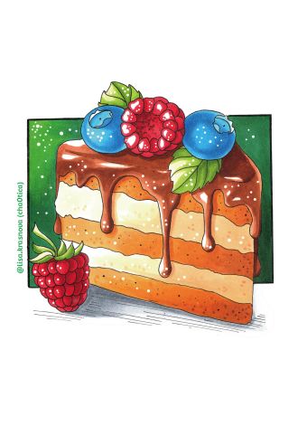 Вкусный блокнот: Кусочек торта ручка гелевая капкейк пончик