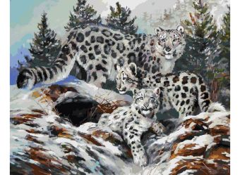 Живопись на холсте 40*50 см. Ирбисы (184-AB) Живопись на холсте 40*50 см. Ирбисы (184-AB)
