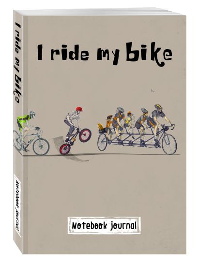 Блокнот. I ride my bike. Велосипедисты - фото 1