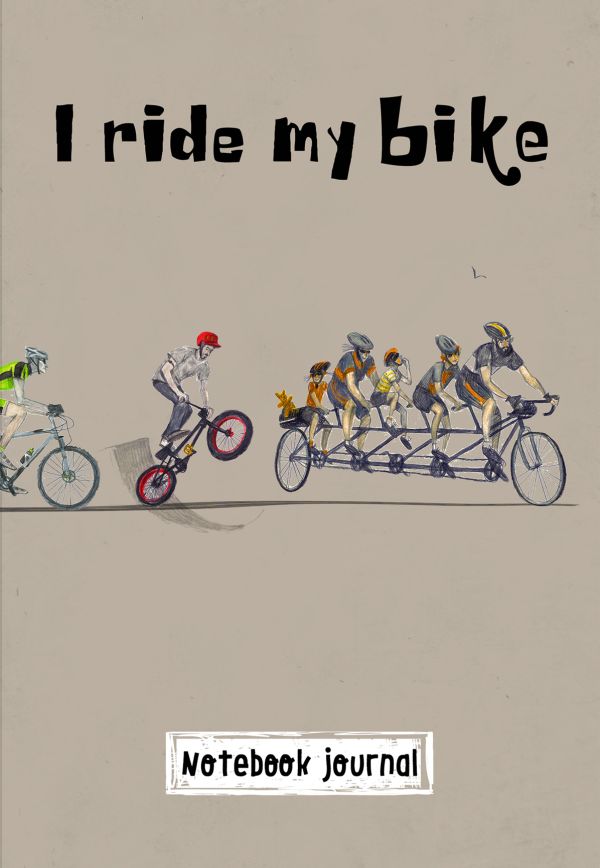 

Блокнот. I ride my bike. Велосипедисты