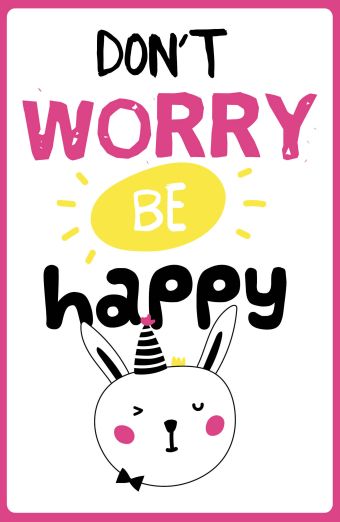 Don t worry be happy (А5) сумка шоппер c принтом и внутренним карманом tatem socks don t worry be happy
