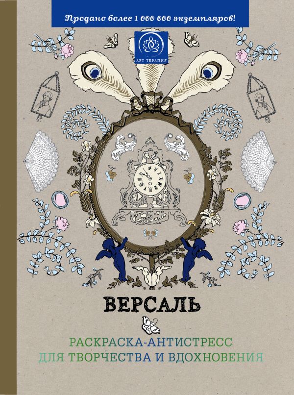  - Подарочный комплект со скидкой: 2 раскраски («Версаль. Раскраска-антистресс для творчества и вдохновения» и «Страна фей. Раскраска-антистресс для творчества и вдохновения») + цветные карандаши "Кот Саймон"