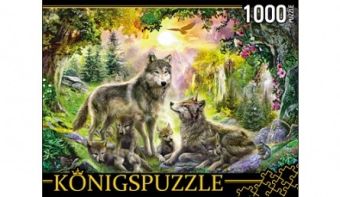 Königspuzzle. ПАЗЛЫ 1000 элементов. МГК1000-6472 СЕМЬЯ ВОЛКОВ Königspuzzle. ПАЗЛЫ 1000 элементов. МГК1000-6472 СЕМЬЯ ВОЛКОВ