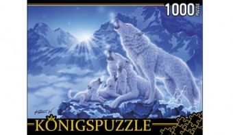 

Königspuzzle. ПАЗЛЫ 1000 элементов. МГК1000-6476 ВОЛКИ И НОЧНЫЕ ГОРЫ