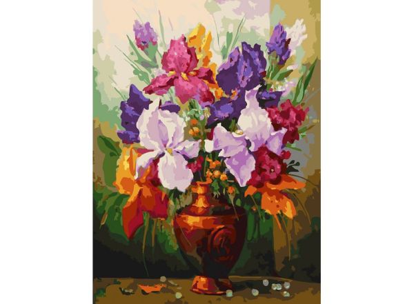 Живопись на холсте 30*40 см. Ирисы (144-AS) Живопись на холсте 30*40 см. Ирисы (144-AS)