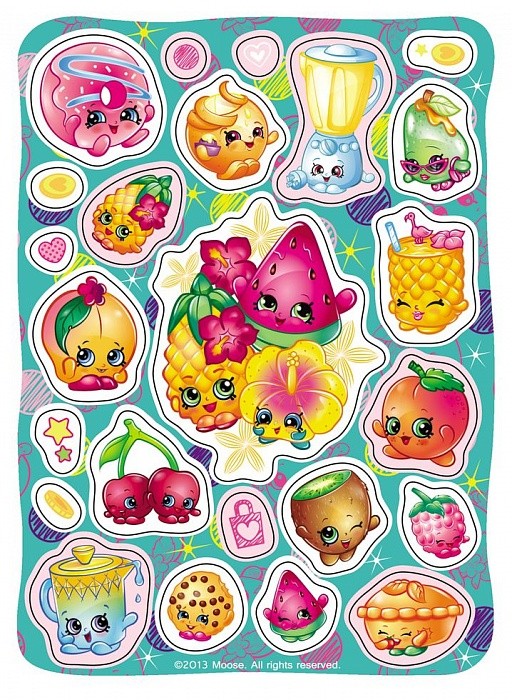 Shopkins. 100 наклеек (зеленая) Shopkins. 100 наклеек (зеленая) Мазанова Е. К.