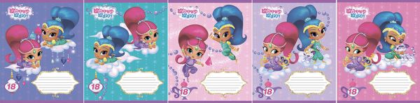 Тетр 18л скр А5 лин карт SS15/5-EAC твин УФ Shimmer and Shine Тетр 18л скр А5 лин карт SS15/5-EAC твин УФ Shimmer and Shine