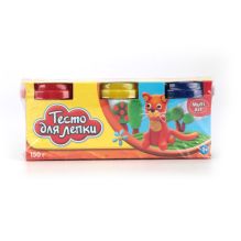 НАБОР "ТЕСТО ДЛЯ ЛЕПКИ" "MULTIART" (3 ШТ.Х50 ГР.) В СТАКАНЕ В КОР. (РУСС. УП.) в кор.2*24шт
