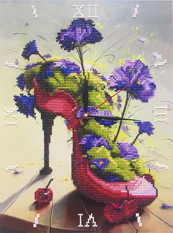 Алмазные часы. Цветочная туфелька (7304002 ) Алмазные часы. Цветочная туфелька (7304002 )