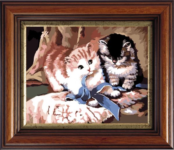 Картины со стразами. Игра котят (CK565) Картины со стразами. Игра котят (CK565)