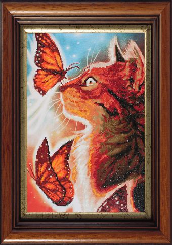 Мозаичные картины. Кошка с бабочками (10013) Мозаичные картины. Кошка с бабочками (10013)
