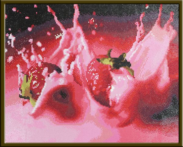 Мозаичные картины. Клубничный коктейль (MO043) Мозаичные картины. Клубничный коктейль (MO043)