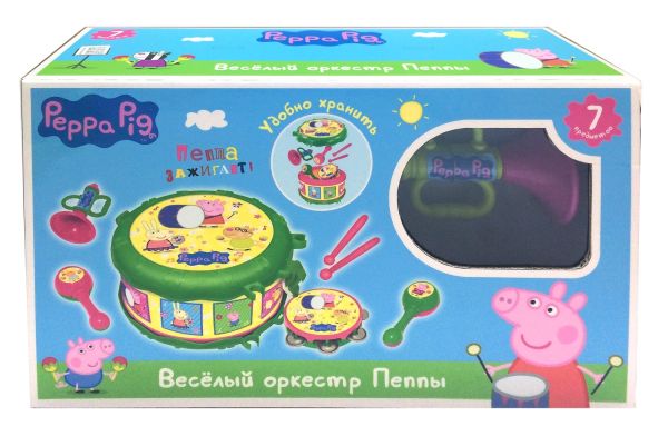 Набор муз.инструментов ТМ Peppa Pig, в кор. Набор муз.инструментов ТМ Peppa Pig, в кор. Peppa Pig