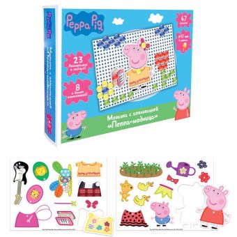 Мозаика с апплик. "Пеппа-модница" Мозаика с апплик. "Пеппа-модница" Peppa Pig