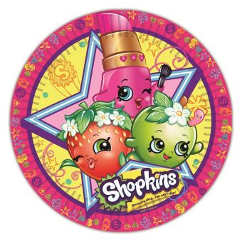 Тарелка 18 см, 6 шт., Shopkins Тарелка 18 см, 6 шт., Shopkins SHOPKINS