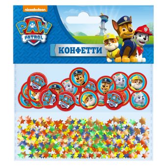Конфетти 7гр.+50шт.с печатью Щенячий патруль Конфетти 7гр.+50шт.с печатью Щенячий патруль Щенячий патруль