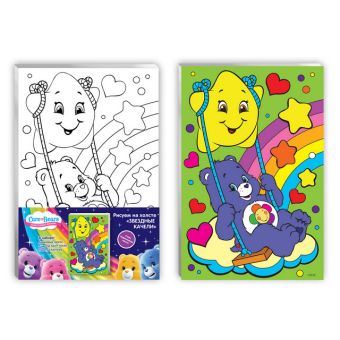 Росп.по холсту"ЗВЁЗДНЫЕ КАЧЕЛИ"20*30см,Care Bears Росп.по холсту"ЗВЁЗДНЫЕ КАЧЕЛИ"20*30см,Care Bears Заботливые мишки