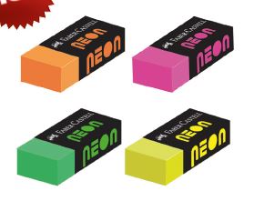 Ластик NEON, набор цветов, в картонной коробке, 30 шт. Ластик NEON, набор цветов, в картонной коробке, 30 шт.