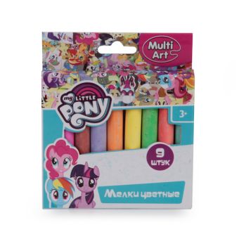 МЕЛ АСФАЛЬТОВЫЙ "MULTI ART" MY LITTLE PONY, 9 ЦВЕТОВ В РУСС. КОР. в кор.6*24шт МЕЛ АСФАЛЬТОВЫЙ "MULTI ART" MY LITTLE PONY, 9 ЦВЕТОВ В РУСС. КОР. в кор.6*24шт