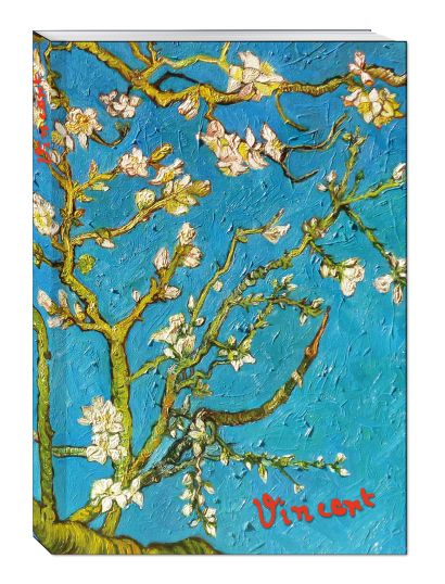 Блокнот в пластиковой обложке. Ван Гог. Цветущие ветки миндаля (формат А5, 160 стр.) (Арте) - фото 1