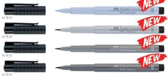 Капиллярные ручки Pitt Artist Pen Soft Brush, в карт. коробке, 10 шт, темный индиго Капиллярные ручки Pitt Artist Pen Soft Brush, в карт. коробке, 10 шт, темный индиго