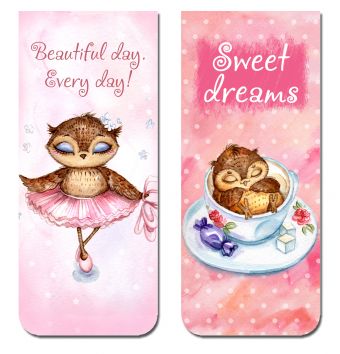 Магнитная закладка. Совы. Sweet dreams (большая закладка) Магнитная закладка. Совы. Sweet dreams (большая закладка)
